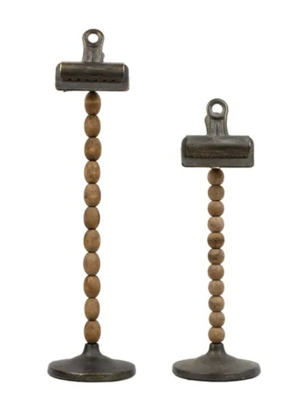 Set of 2 Clips with Beaded Stem NEW